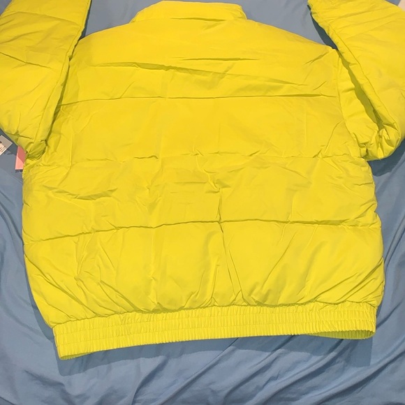 Juicy Couture Womens Neon Lime yellow/Green Puffer Jacket Onyx OJC009 Size S - Picture 8 of 8